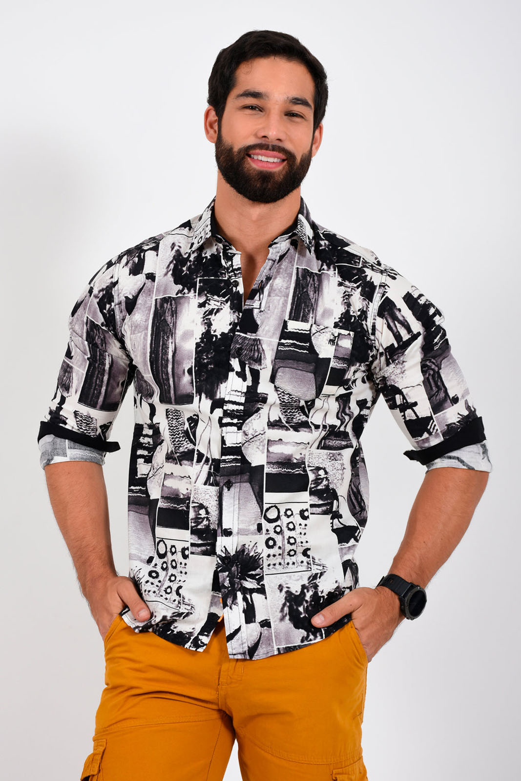 Galaxy Commerce - Camisa para Hombre marca 80 grados GS6113