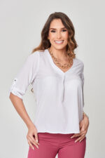 Galaxy Commerce - Blusa para Mujer Blanco marca Chica Chic MB3298