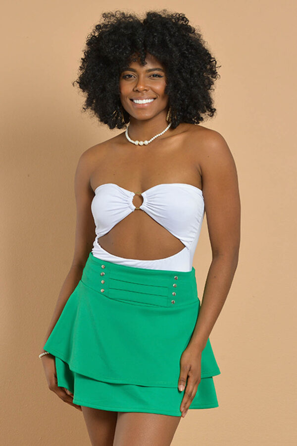 Galaxy Commerce - Falda para Mujer Verde esme marca Chica Chic 9961