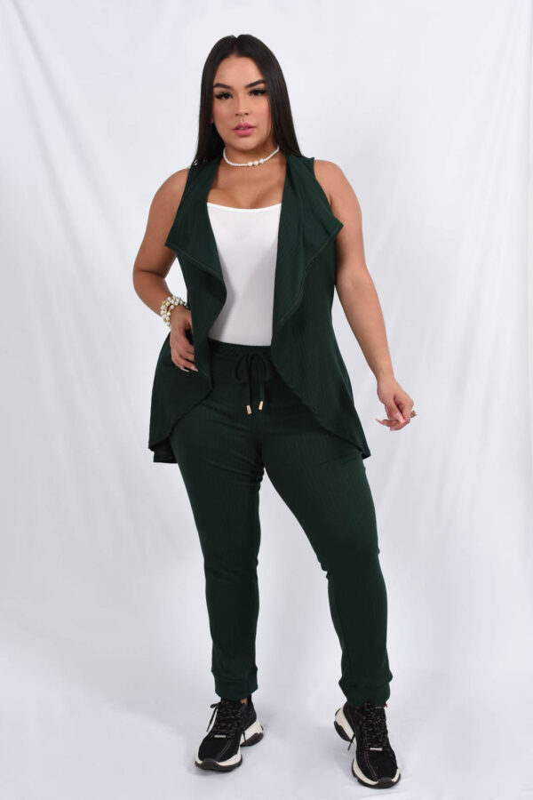 Galaxy Commerce - Pantalon para Mujer Verde Pino marca Chica Chic MP3406